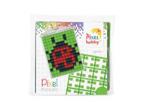 Pixels Bastelpeter Pixel-Set Anhänger Glückskäfer
