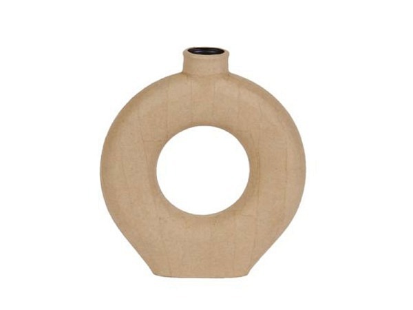 Pappmache Decopatch Pappmaché Vase ringförmig