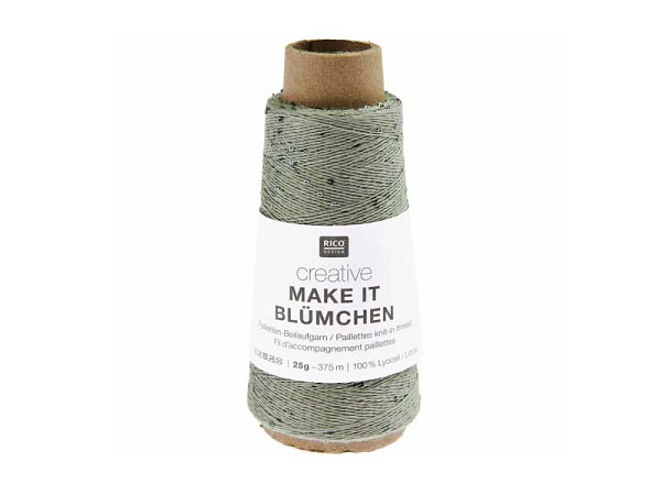 Faden Rico Design Garn make it Blümchen silber