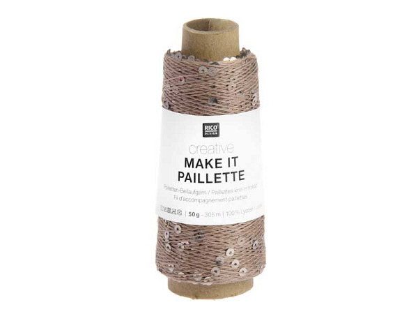 Faden Rico Design Garn make it Paillette bronze