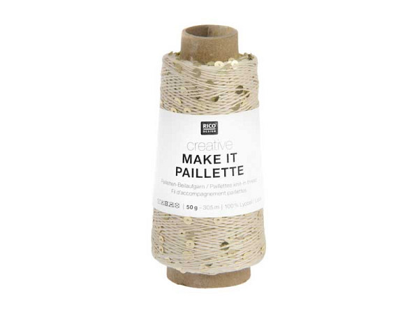 Faden Rico Design Garn make it Paillette gold