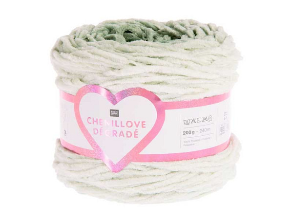 Garn Rico Design Chenillove Dégradé olive Chenille-Garn