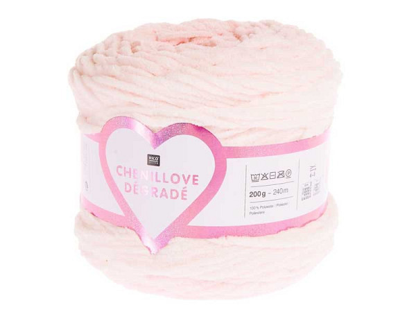 Garn Rico Design Chenillove Dégradé Rosa Chenille-Garn