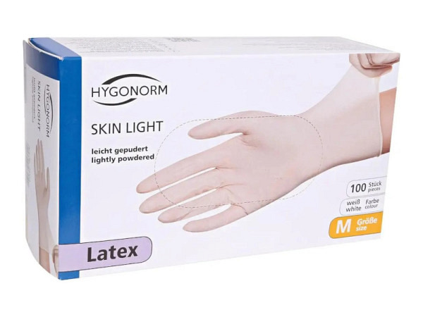 Handschuhe Hygonorm Latex gepudert Grösse S 100 ..