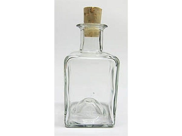 Flasche Glasflasche 200ml eckig
