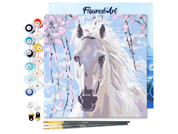 Keilrahmen bespannt Figured Art Mini Malen nach Zahlen Tiere 20x20cm
