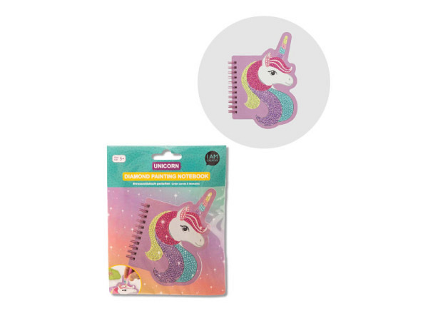 Diamond Painting I am creative Notizbuch Einhorn 