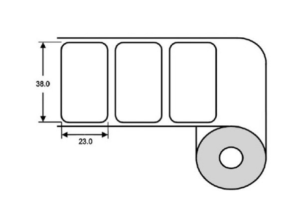Etiketten Thermotransfer 38x23mm 6000Stk.