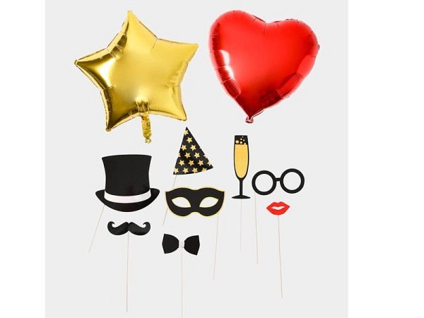 Ballone I am creative set mit 10 Stk, gold, rot ..