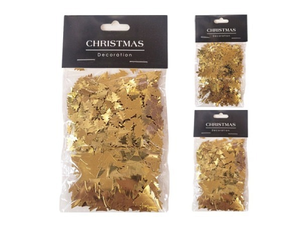 Streudeko Konfetti Weihnachten gold 2er Pack