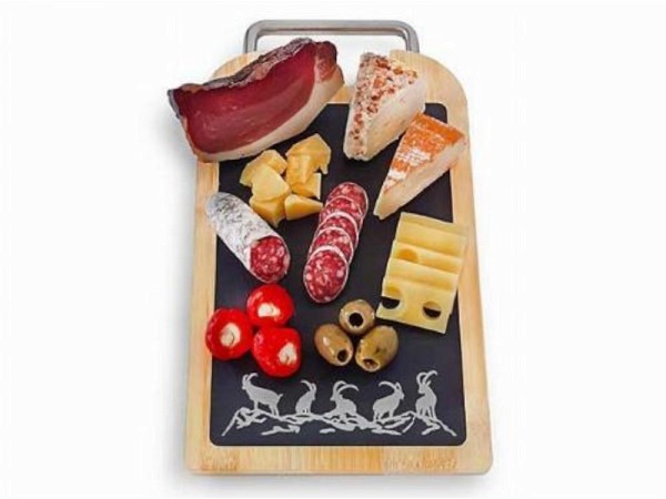 Tablett Alberto Bambus-Brett 19x34cm