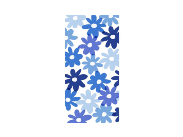 Taschentuch Velumis Blumen blau 10Stk. 3-lagig