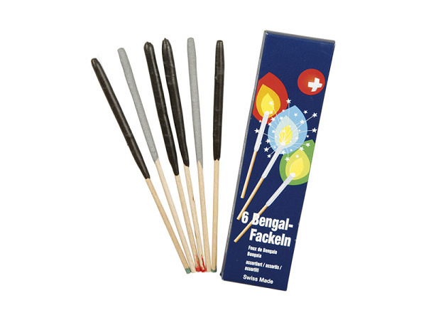 Feuerwerk Bengalhölzer Weco Fackeln, Set mit 6 Stk