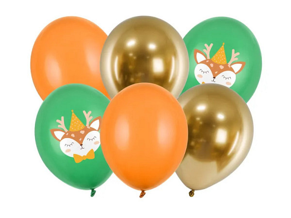 Ballone PartyDeco Hirsch Set 6Stk.