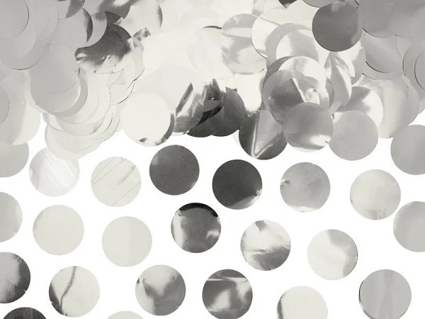 Konfetti PartyDeco Kreise silber 15g