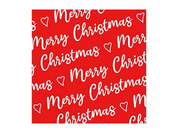 Servietten Braun&Company Lunch Atelier Christmas allover rot