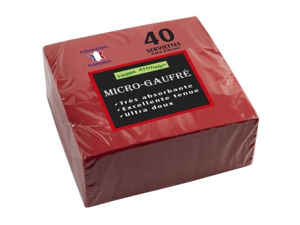 Servietten Pronappe Dinner 38x38cm rot