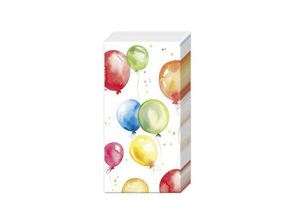 Taschentuch Ihr Birthday Ballons 10Stk.