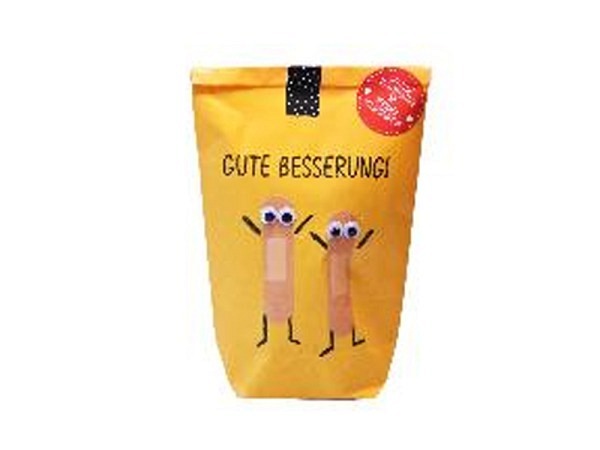 Wundertüte Wunderle Gute Besserung in sonnengelb