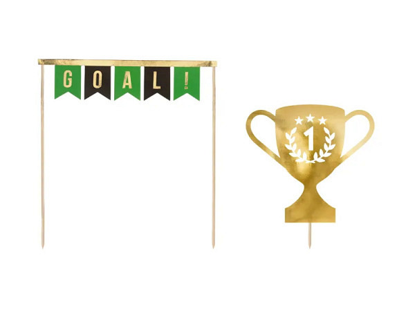 Kuchentopper PartyDeco Fussball Topper 2Stk.