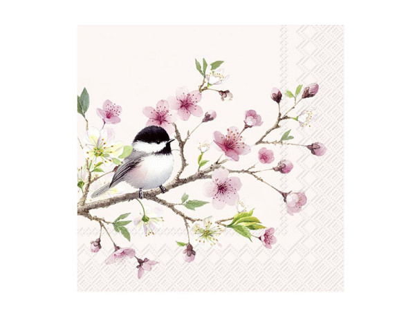 Servietten Ihr Lunch Little Birdie Light Rose 20Stk.