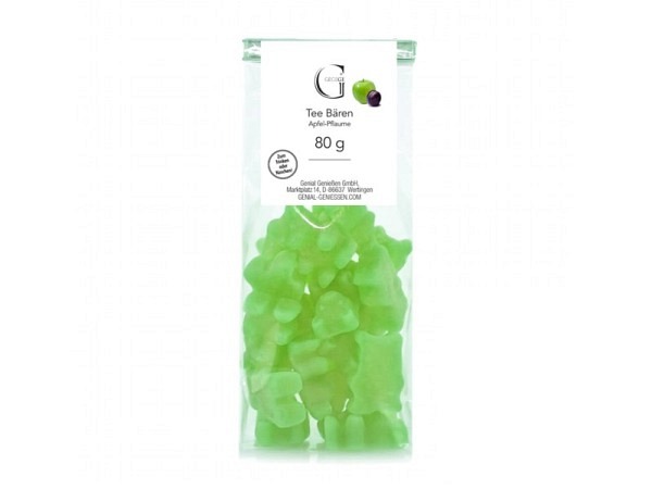 Tee Genial Geniessen Teebären Apfel Pflaume mit fruchtig aromatischem Apfel Pflaumen Geschmack