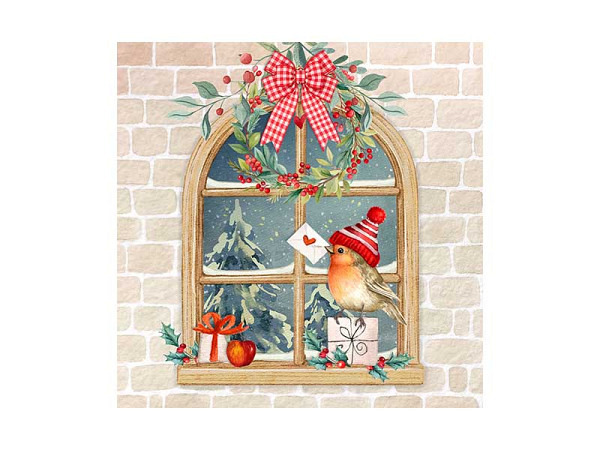 Servietten Braun&Company Cocktail Weihnachtsbote 20Stk