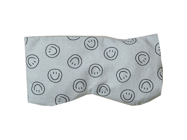 Augenkissen Smiley schwarz 