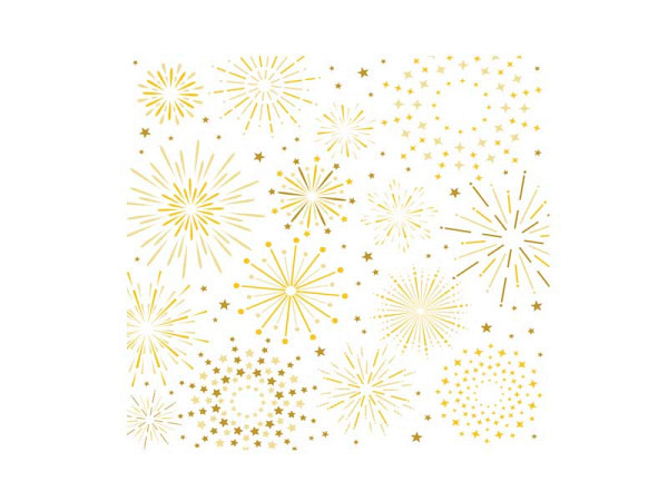Servietten Braun&Company Cocktail Firework white 20Stk