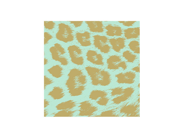 Servietten Braun&Company Atelier Go Wild Leo pale sea 33x33cm, 