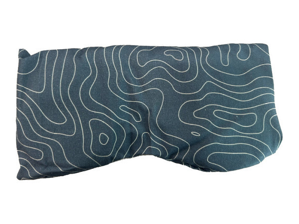Augenkissen Linien blau mit Lavendelfüllung