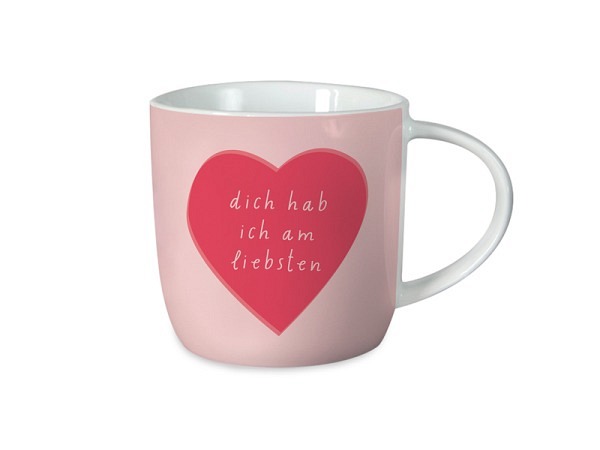 Tasse Grafik Werkstatt Herz weiss