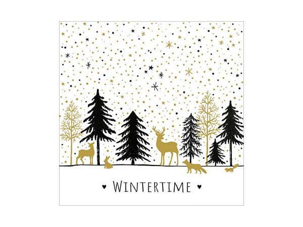 Servietten Braun&Company Cocktail Modern Wintertime 20Stk