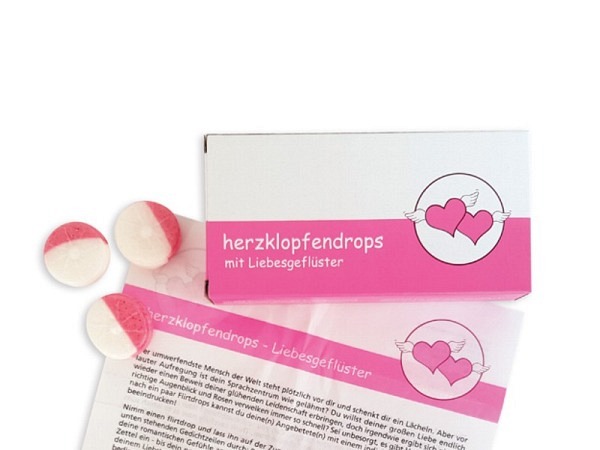 Bonbon Liebeskummerpillen Herzklopfendrops 25g Bruseräder