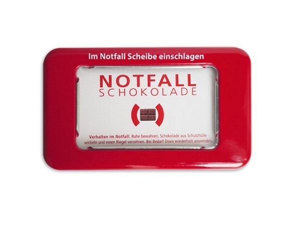 Schokolade Liebeskummerpillen Notfallschokolade in Dose 30g 