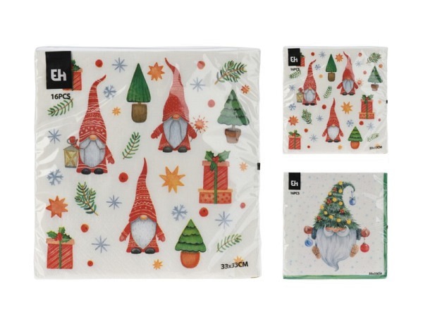 Servietten Wichtel 26Stk. 33x33cm