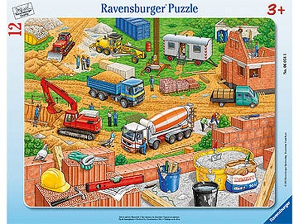 Puzzle Ravensburger Rahmenpuzzle Auf der Baustelle