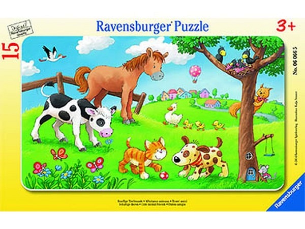 Puzzle Ravensburger Rahmenpuzzle Knuffige Tierfreunde