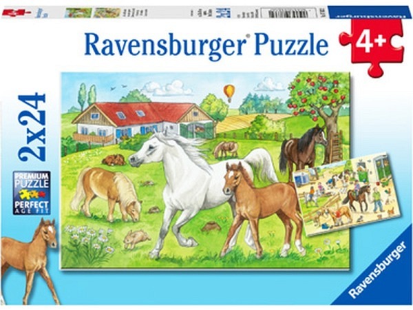 Puzzle Ravensburger Kinderpuzzle Auf dem Pferdehof 12x8cm