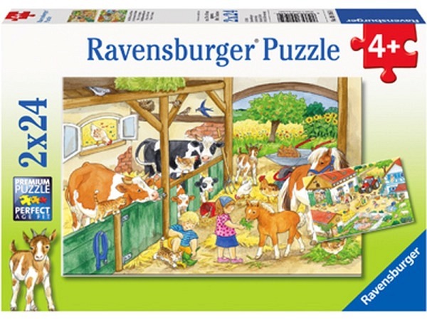 Puzzle Ravensburger Kinderpuzzle Fröhliches Landleben 12x8cm