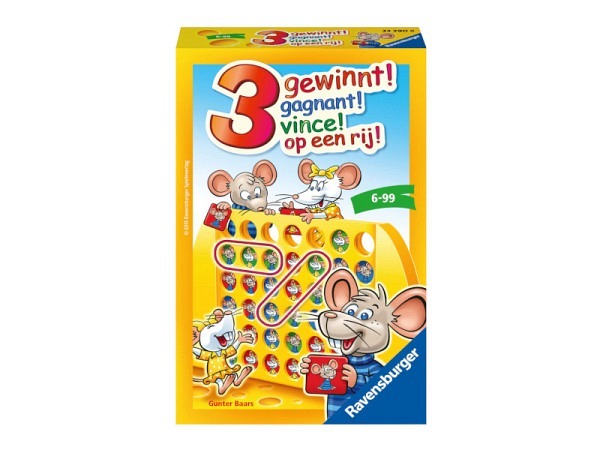 Spiel Ravensburger Drei gewinnt!, Mitbring-Spiel