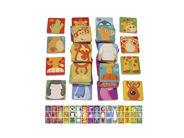 Spiel Stiftung Weizenkorn Silbenspiel Tiere