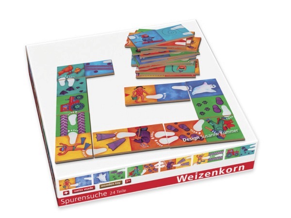 Spiel Stiftung Weizenkorn Domino Spurensuche