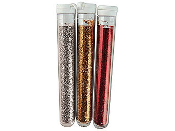 Glitter Rayher Fein-Flitter gold/silber/rot 