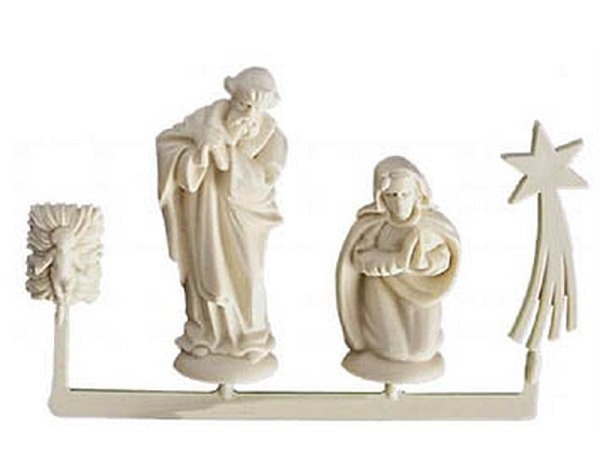 Deko Krippe Kunststoff mini