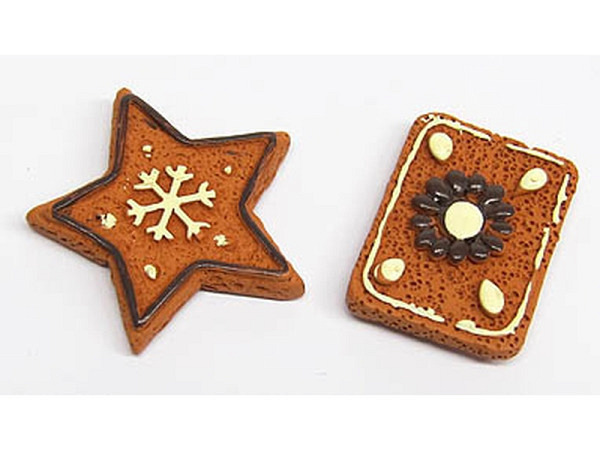 Deko Lebkuchen 3cm Poly