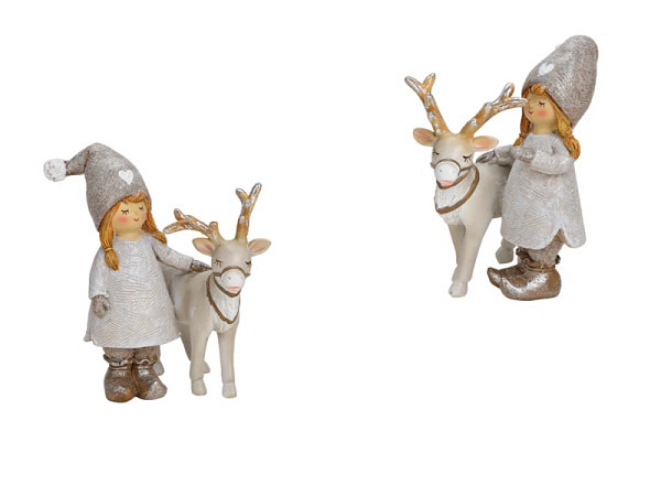 Deko Winterkind aus Poly 9x13x9cm
