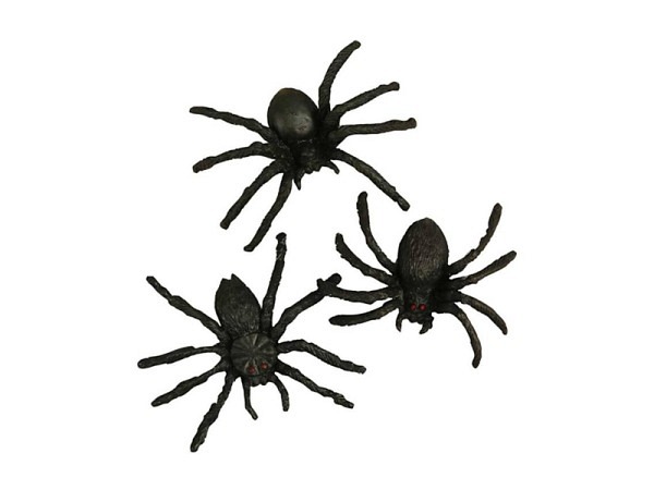 Deko Spinnen, 10 Stk, 4cm