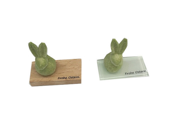 Deko Locnikar Hase Plüsch grün
