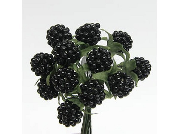 Dekoblumen Früchte Beeren-12erPick Brombeere